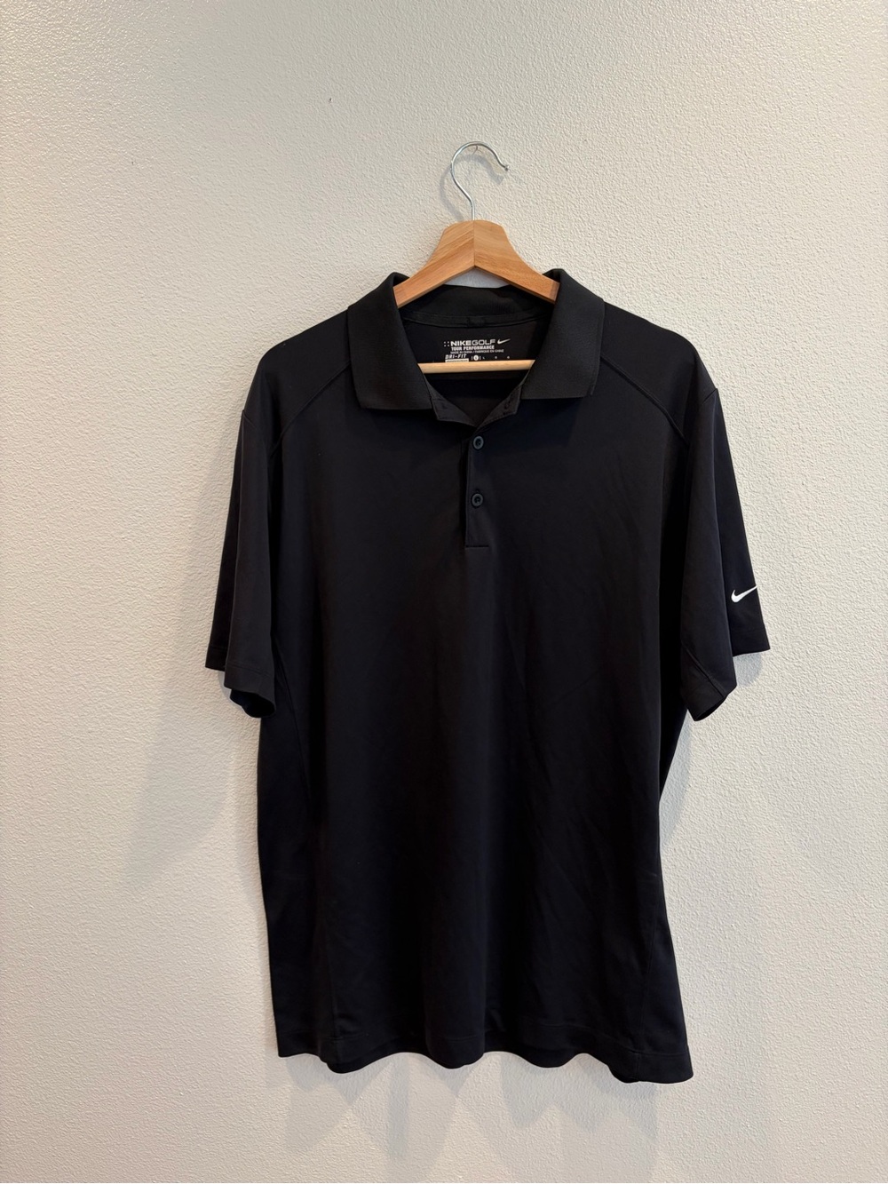 Nike Golf Men’s Black Dri-Fit Polo Shirt